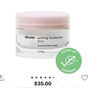 NWOT Glossier priming moisturizer rich